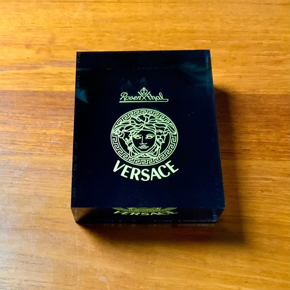 Rosenthal Versace Acrylic Display Paperweight